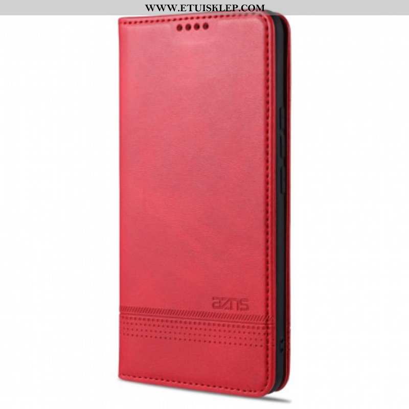 Etui Na Telefon do Vivo X60 Pro Etui Folio Stylizacja Skóry Azns